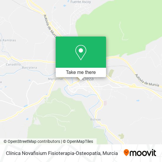 Clínica Novafisium Fisioterapia-Osteopatía map