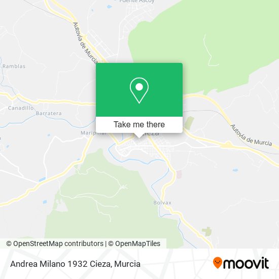Andrea Milano 1932 Cieza map