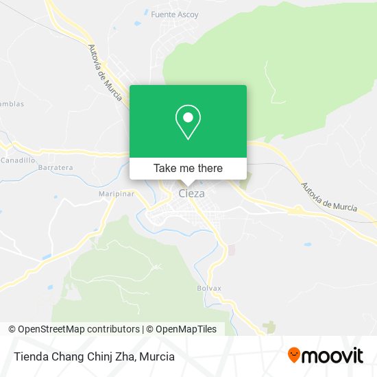 mapa Tienda Chang Chinj Zha
