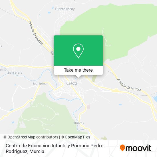 mapa Centro de Educacion Infantil y Primaria Pedro Rodriguez