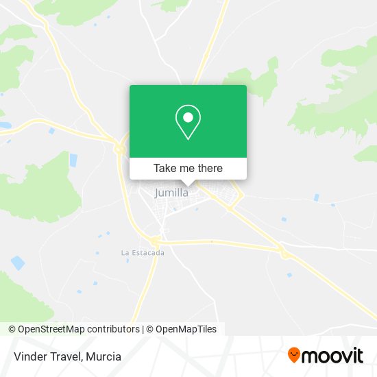 mapa Vinder Travel