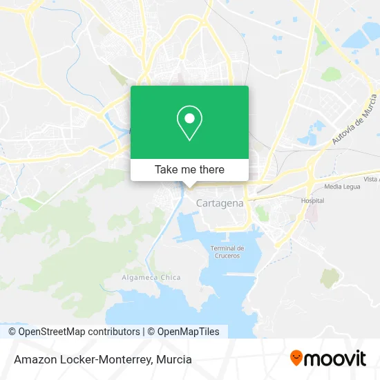 Amazon Locker-Monterrey map