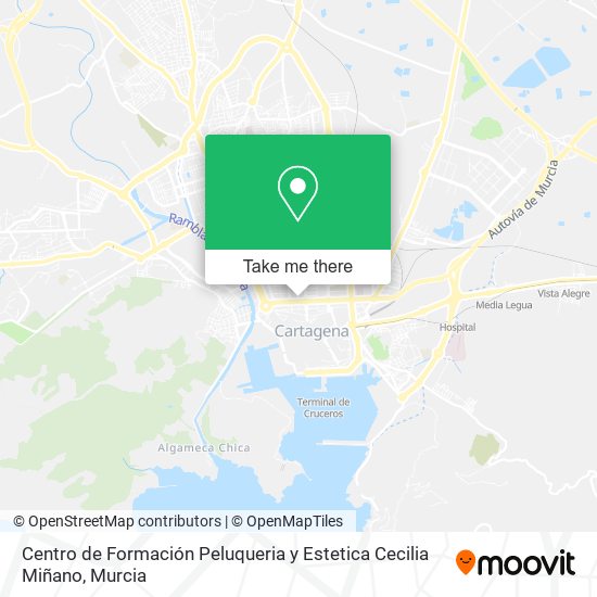 Centro de Formación Peluqueria y Estetica Cecilia Miñano map