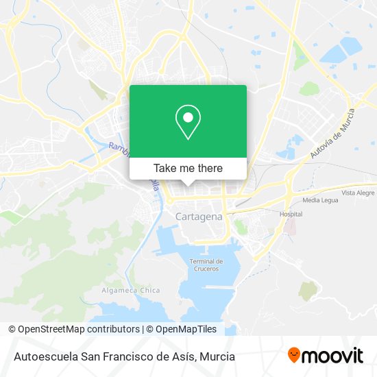 mapa Autoescuela San Francisco de Asís
