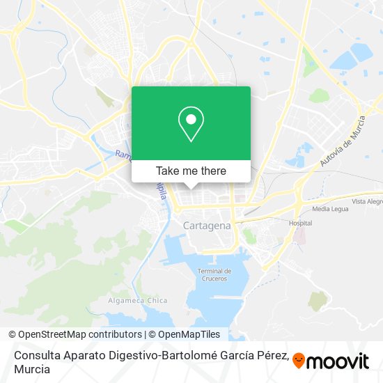 Consulta Aparato Digestivo-Bartolomé García Pérez map