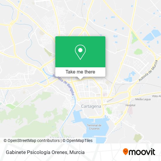 Gabinete Psicología Orenes map