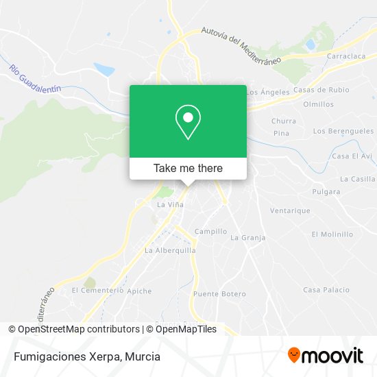 Fumigaciones Xerpa map