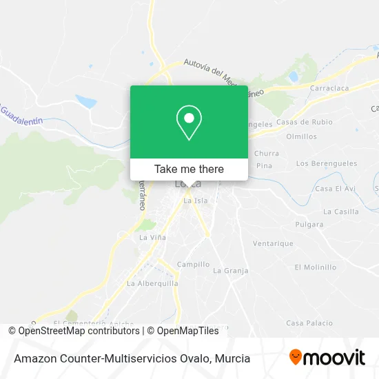 Amazon Counter-Multiservicios Ovalo map