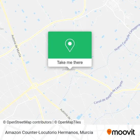 Amazon Counter-Locutorio Hermanos map