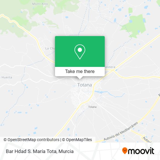 Bar Hdad S. María Tota map