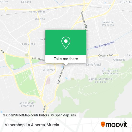 Vapershop La Alberca map