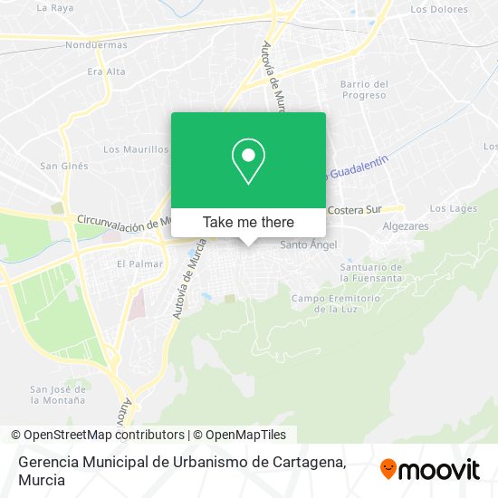 Gerencia Municipal de Urbanismo de Cartagena map