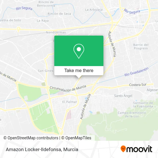 mapa Amazon Locker-Ildefonsa