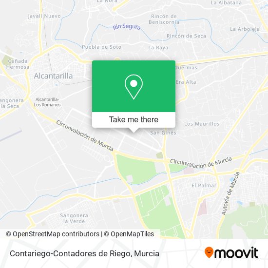 mapa Contariego-Contadores de Riego