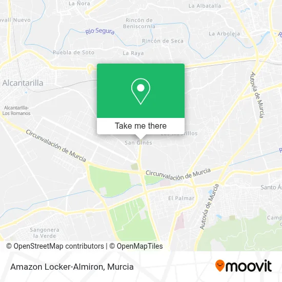 Amazon Locker-Almiron map