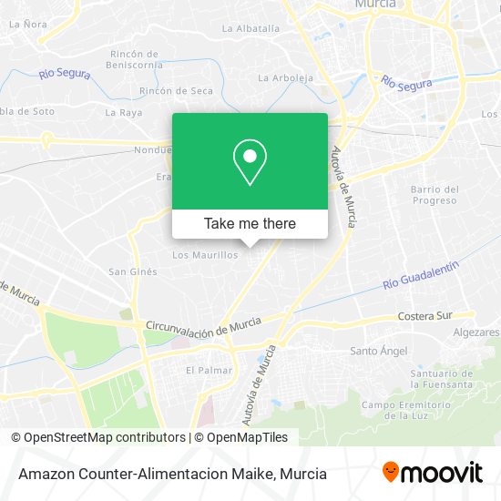 Amazon Counter-Alimentacion Maike map