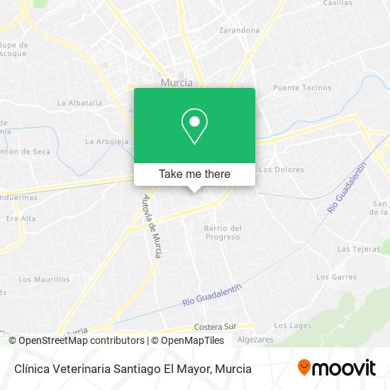 Clínica Veterinaria Santiago El Mayor map