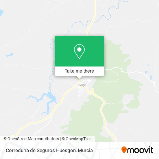 Correduría de Seguros Huesgon map