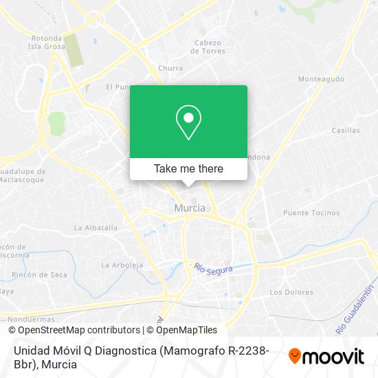 Unidad Móvil Q Diagnostica (Mamografo R-2238-Bbr) map