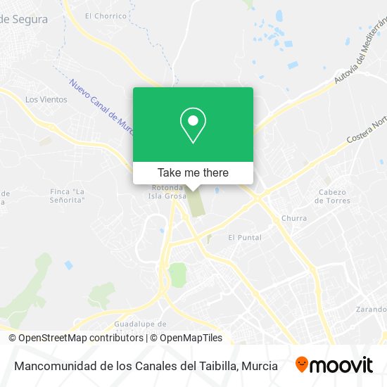 Mancomunidad de los Canales del Taibilla map