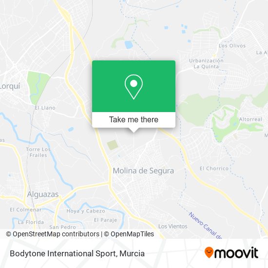 mapa Bodytone International Sport