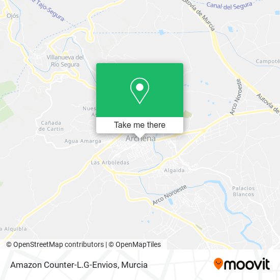 Amazon Counter-L.G-Envios map