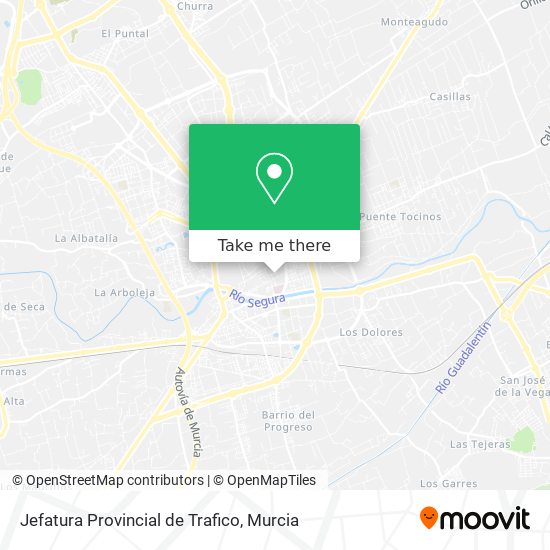 Jefatura Provincial de Trafico map
