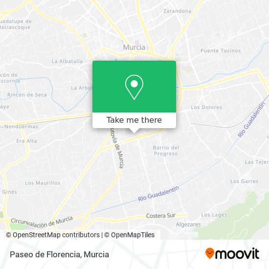 mapa Paseo de Florencia