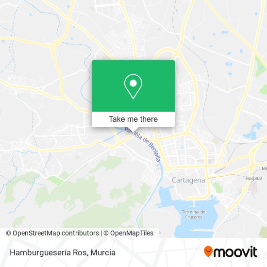 mapa Hamburguesería Ros