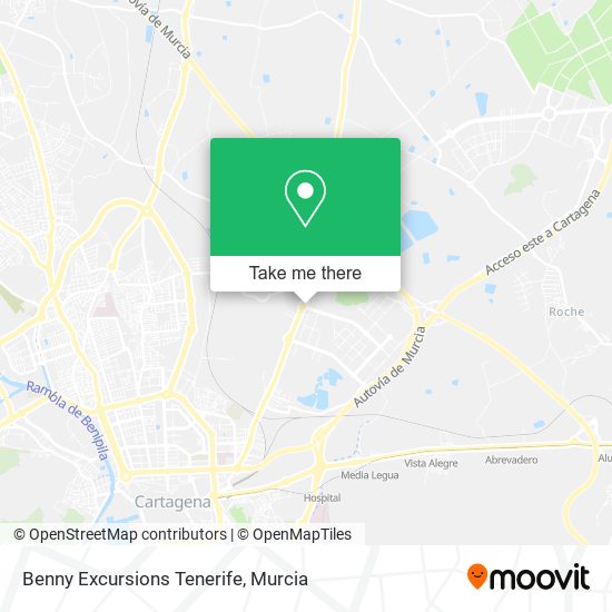 Benny Excursions Tenerife map