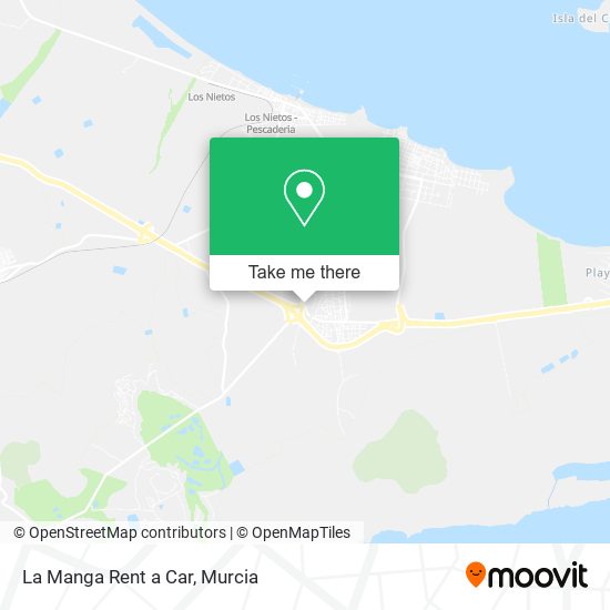 La Manga Rent a Car map