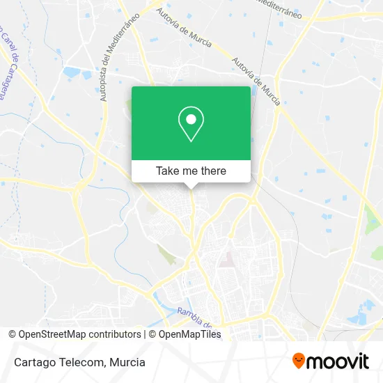 Cartago Telecom map