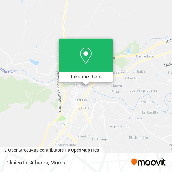 Clínica La Alberca map