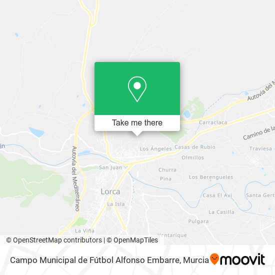 Campo Municipal de Fútbol Alfonso Embarre map
