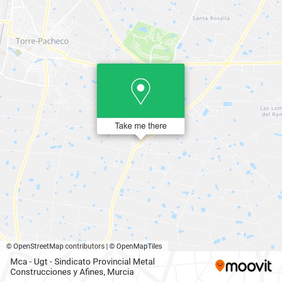 Mca - Ugt - Sindicato Provincial Metal Construcciones y Afines map