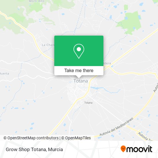 Grow Shop Totana map