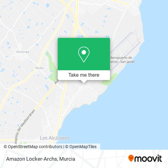 Amazon Locker-Archs map