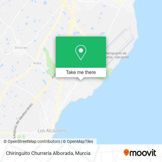 mapa Chiringuito Churrería Alborada