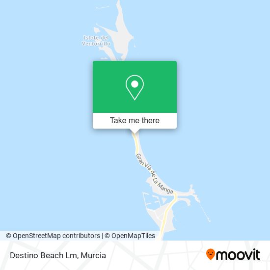 Destino Beach Lm map