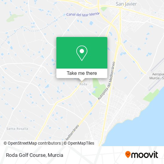mapa Roda Golf Course