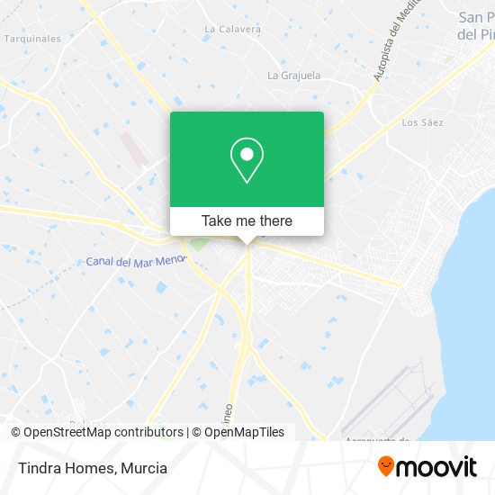 mapa Tindra Homes