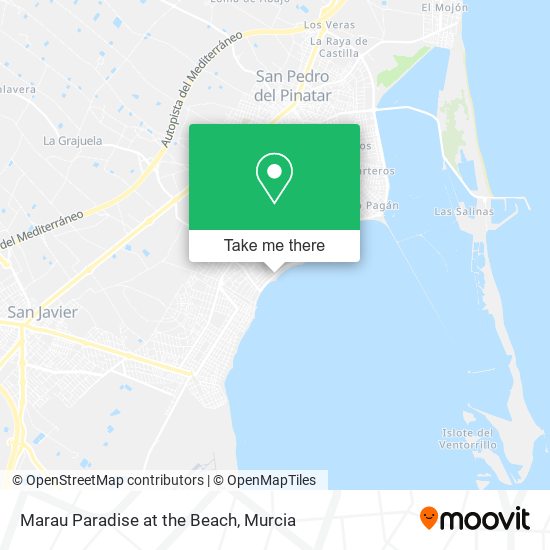 mapa Marau Paradise at the Beach
