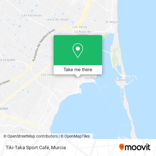 mapa Tiki-Taka Sport Café