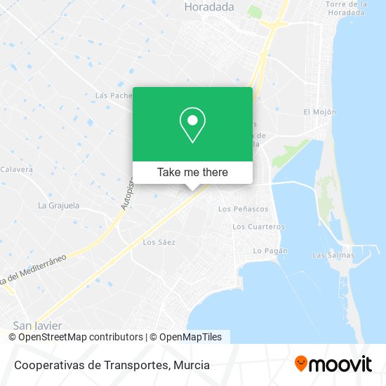 Cooperativas de Transportes map