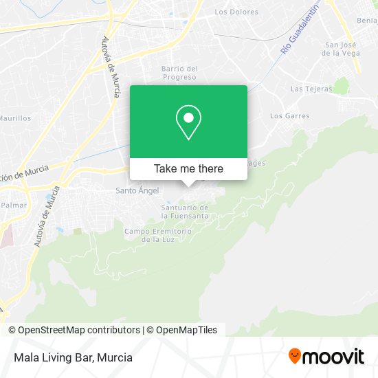 mapa Mala Living Bar