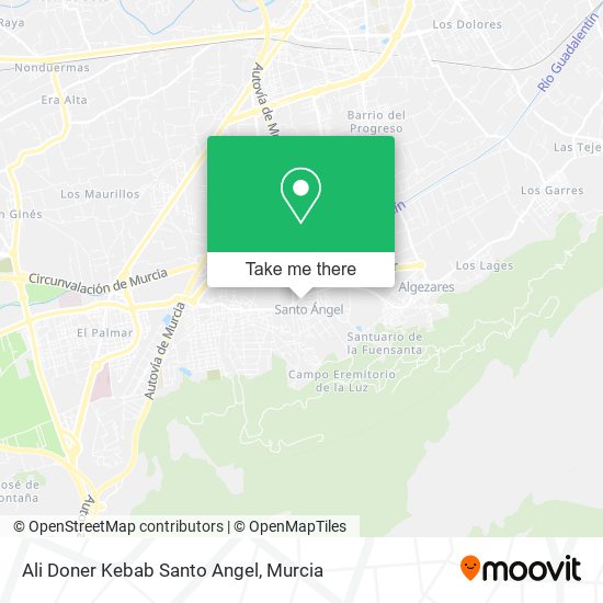 Ali Doner Kebab Santo Angel map