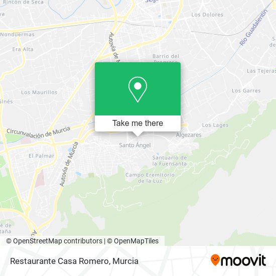 mapa Restaurante Casa Romero