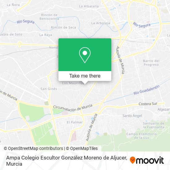 Ampa Colegio Escultor González Moreno de Aljucer map