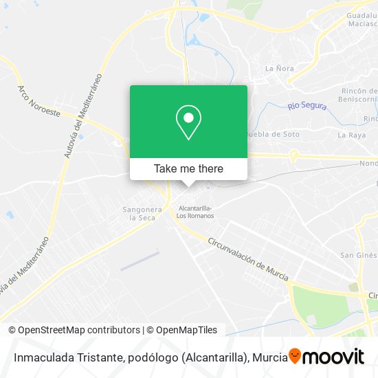 Inmaculada Tristante, podólogo (Alcantarilla) map