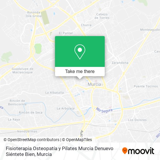 Fisioterapia Osteopatía y Pilates Murcia Denuevo Siéntete Bien map